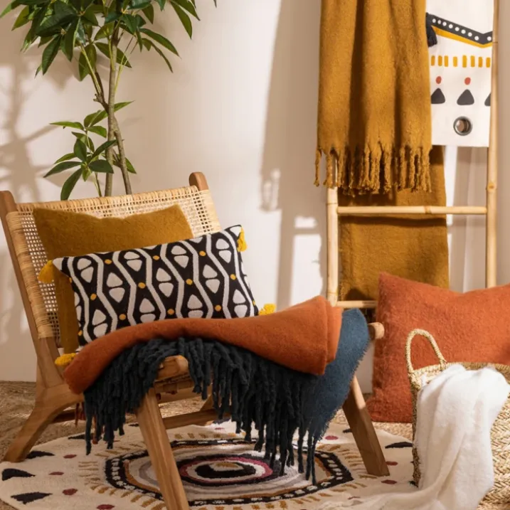 Plaid effet mohair ultra doux