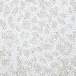 Plaid en coton à motif léopard tissé et franges
