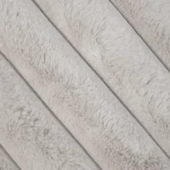 Plaid en fausse fourrure ultra douce à bandes