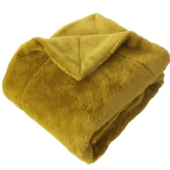 Plaid imitation fourrure double face flanelle