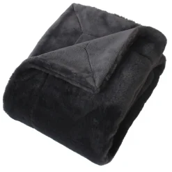 Plaid imitation fourrure double face flanelle