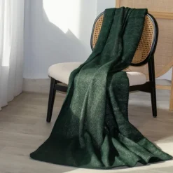 Plaid ou couverture chaude laine et mohair