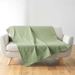 Plaid polycoton léger et polyvalent