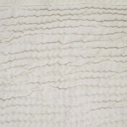 Plaid réversible en coton nid d'abeille