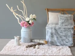 Plaid tendance en imitation fourrure