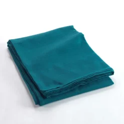 Plaid uni en polycoton pour canapé ou lit