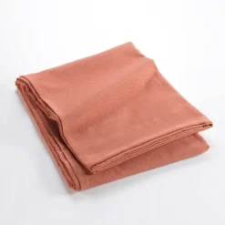 Plaid uni en polycoton pour canapé ou lit