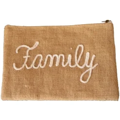 Pochette Jute "Family"