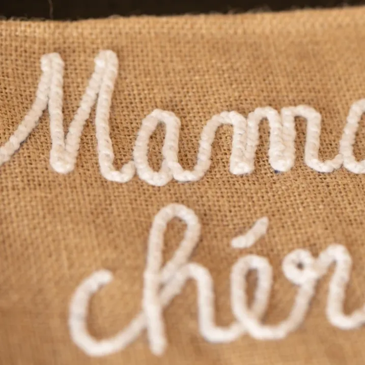 Pochette Jute "Maman chérie"