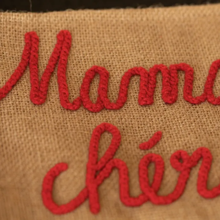 Pochette Jute "Maman chérie"