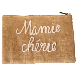 Pochette Jute "Mamie chérie"