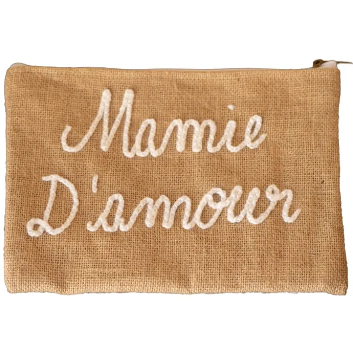 Pochette Jute "Mamie d'amour"