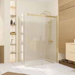 Porte de douche coulissante en verre trempé