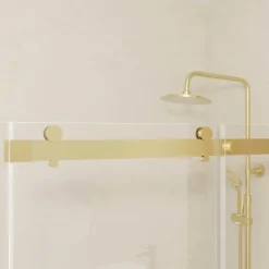 Porte de douche coulissante en verre trempé
