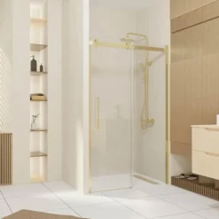 Porte de douche coulissante en verre trempé