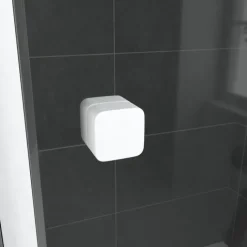 Porte de douche coulissante extensible minimaliste
