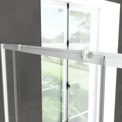 Porte de douche coulissante extensible minimaliste