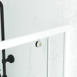 Porte de douche pivotante minimaliste extensible