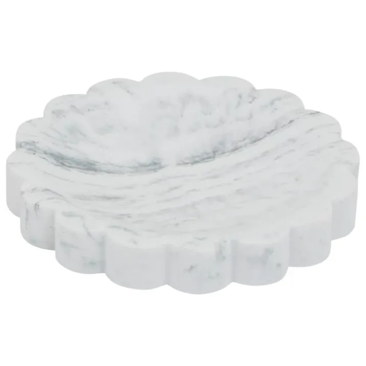 Porte-savon effet marbre en résine