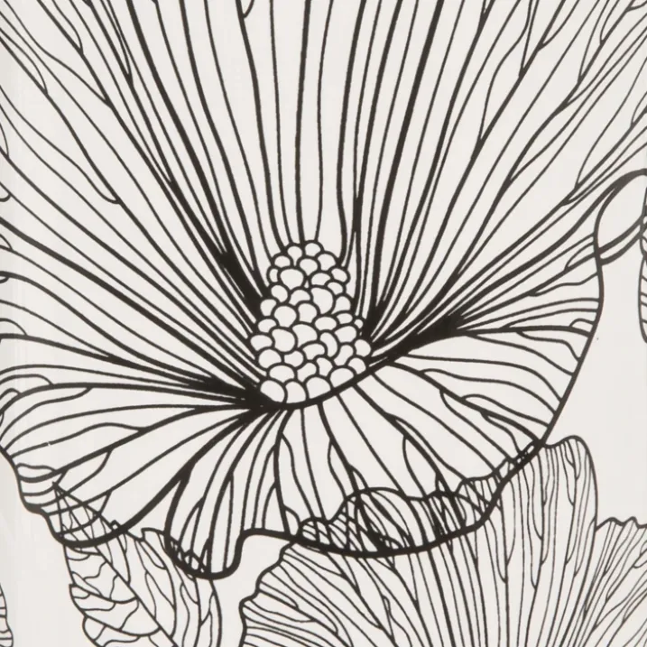 Pot à coton esprit floral