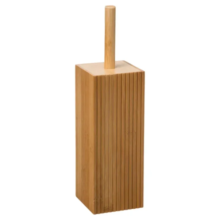 Pot et brosse wc en bambou