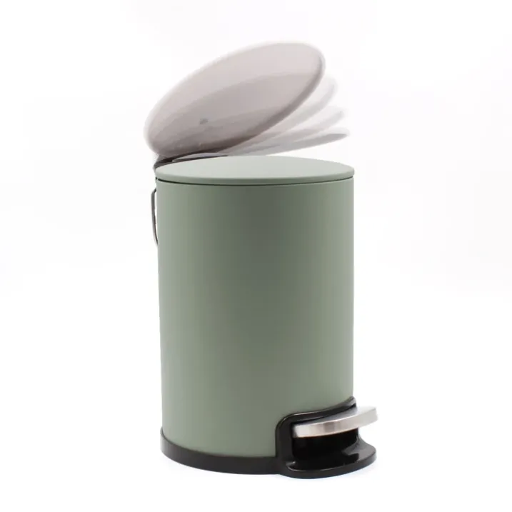 Poubelle de salle de bain métal mat