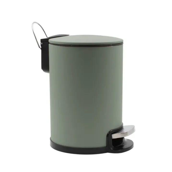Poubelle de salle de bain métal mat