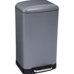 Poubelle en métal bac amovible 30 L