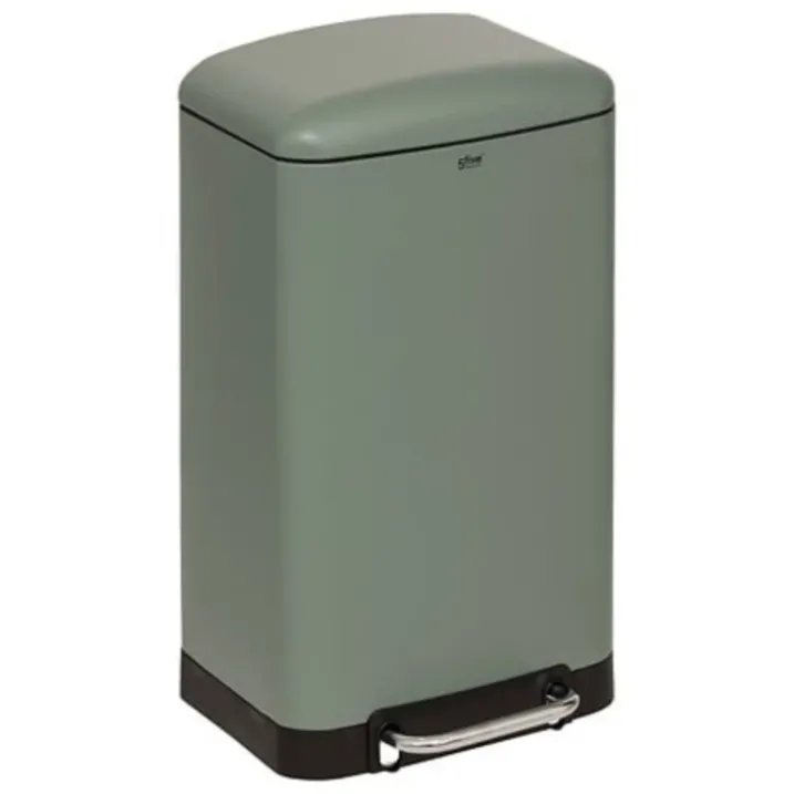 Poubelle en métal bac amovible 30 L