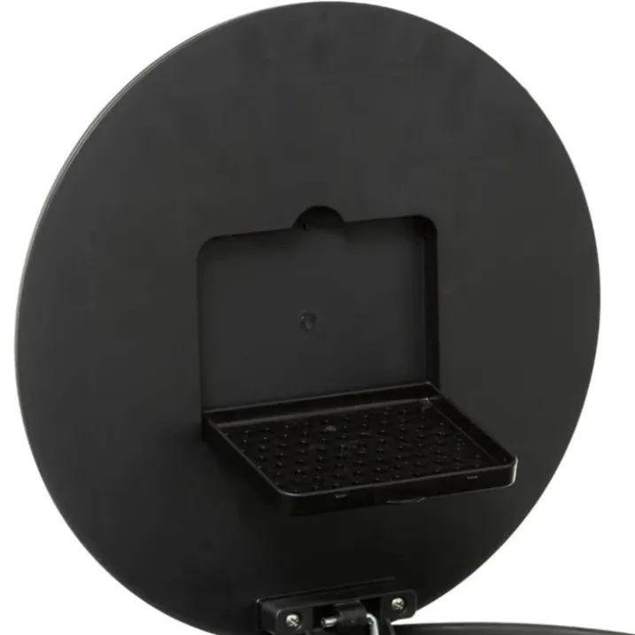 Poubelle ronde en métal de 30L