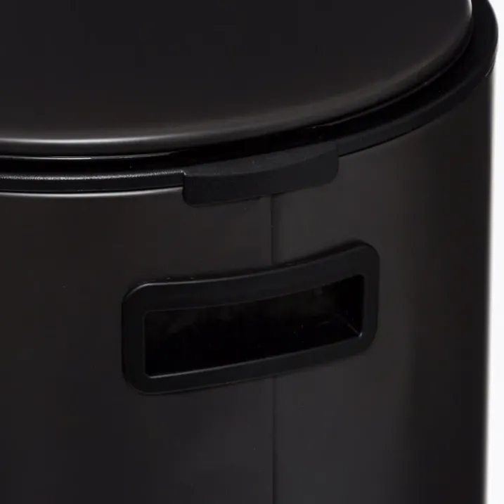 Poubelle ronde en métal de 30L