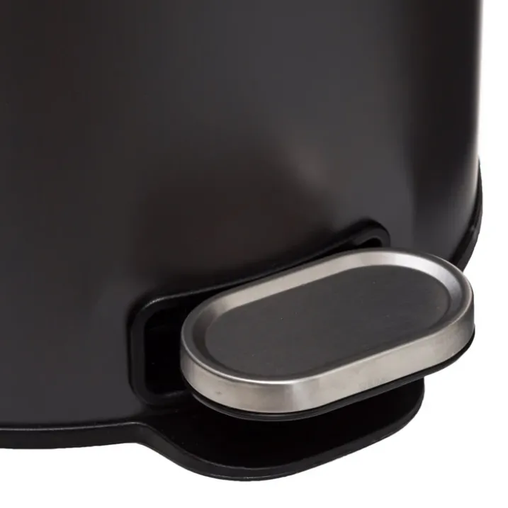 Poubelle ronde en métal de 30L