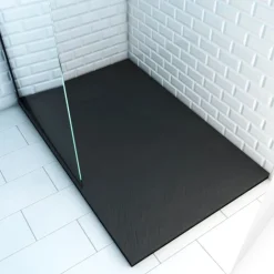 Receveur en résine effet pierre