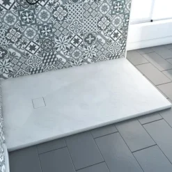 Receveur en résine effet pierre
