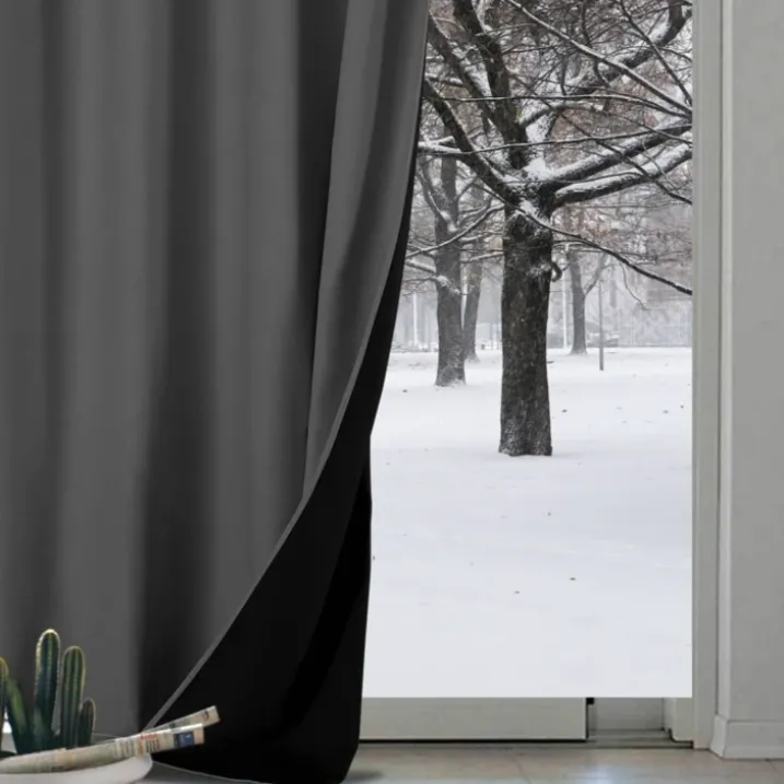 Rideau anti-froid doublé polaire