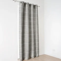 Rideau aspect shantung avec oeillet