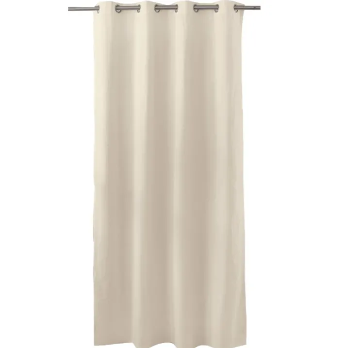 Rideau coloré en pur coton 8 œillets