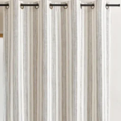 Rideau 100% coton rayures tapissier LOURMARIN