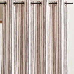 Rideau 100% coton rayures tapissier LOURMARIN