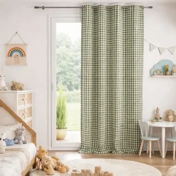 Rideau 100% coton vichy LOURMARIN