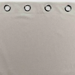 Rideau court occultant, isolant thermique et phonique en chambray