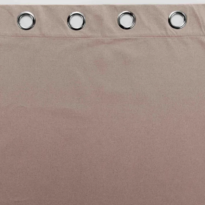 Rideau court occultant, isolant thermique et phonique en chambray