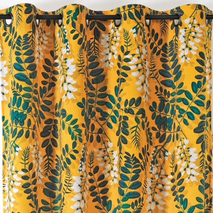 Rideau d'ameublement aux feuilles d'acacia