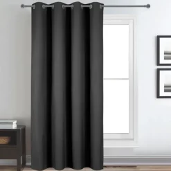 Rideau déco uni occultant et thermique
