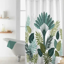 Rideau de Douche avec Crochets Panazio Tropical