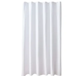Rideau de douche gaufré en microfibre avec crochets