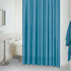 Rideau de douche uni aspect tissu