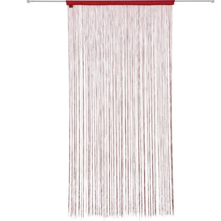 Rideau de fils unis et colorés