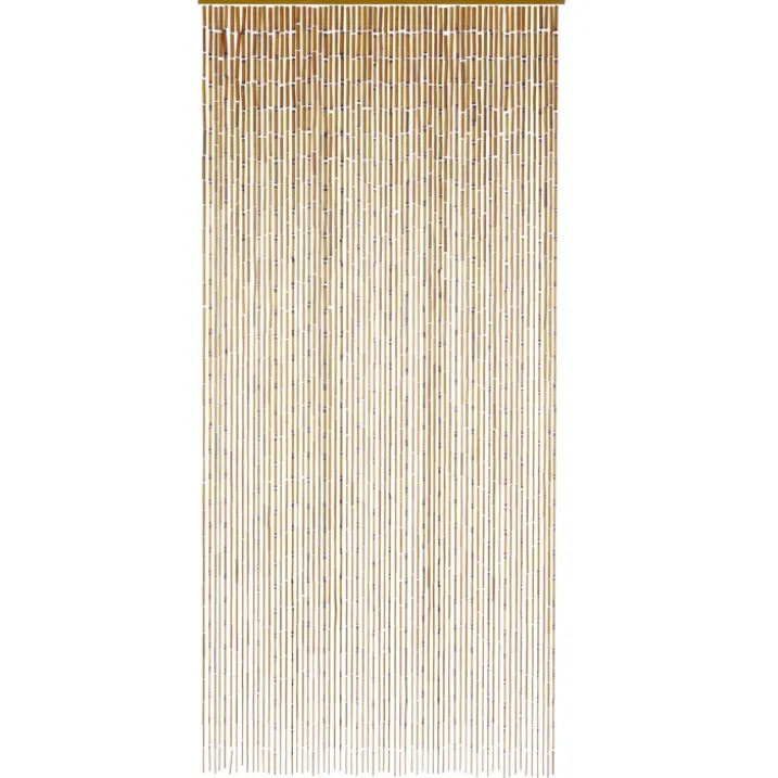 Rideau de porte en bambou avec bâtonnets naturels