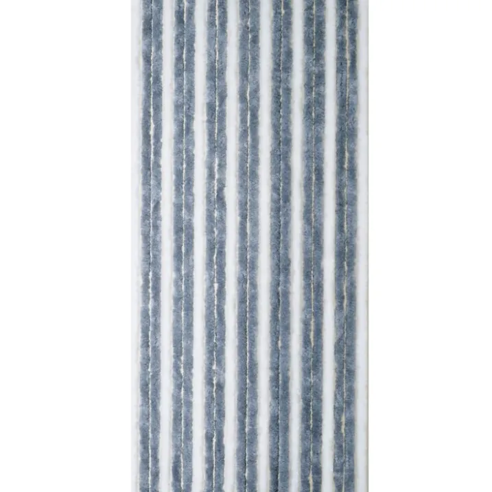 Rideau de porte en chenille bicolore